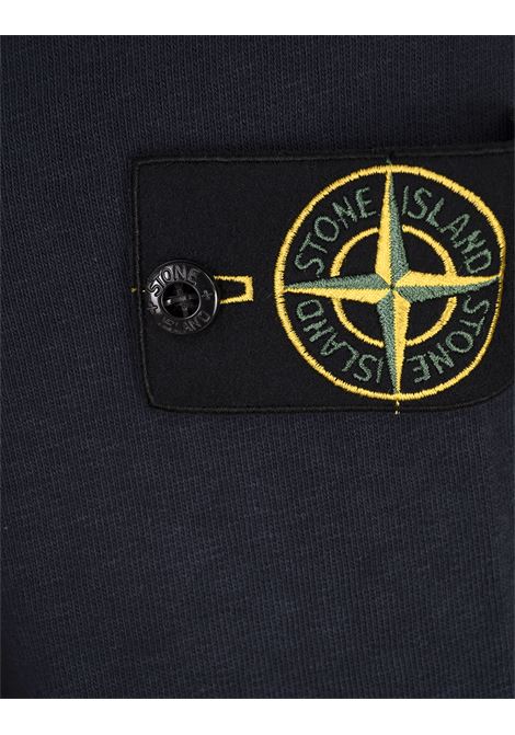 Felpa Blu Con Applicazione STONE ISLAND | K1S156100003-S0123V0020
